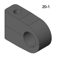 Каталог (Revit) пластиковые трубные хомуты МХ