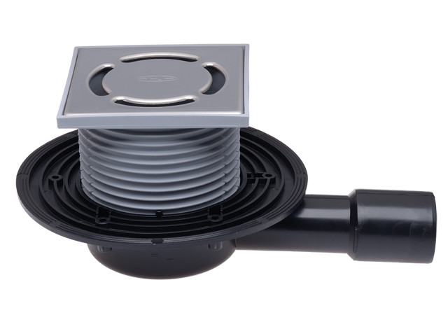 Трап для балконов и террас с горизонтальным выпуском HL90.2