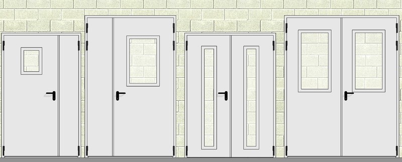 Дверь противопожарная остекленная ДПМО-Огнедекор-02/60К