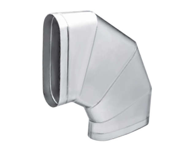 Отвод плоскоовальный 685х205h, 90 градусов
