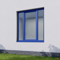 Окно трехстворчатое