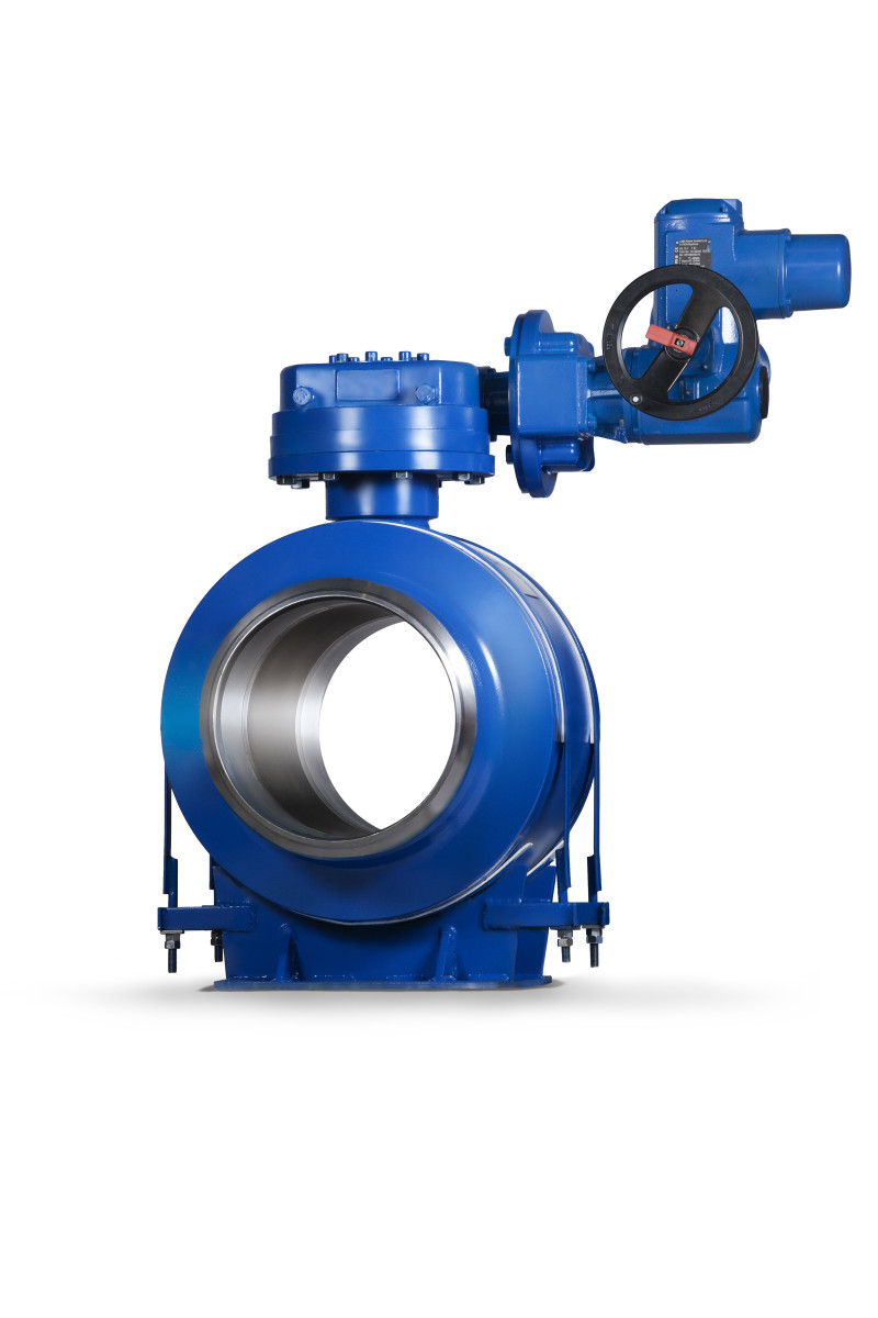 Шаровой кран РОНЕКС Ду250 с электро-механическим приводом