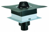 Кровельная воронка для плоской кровли из профнастила HL63H