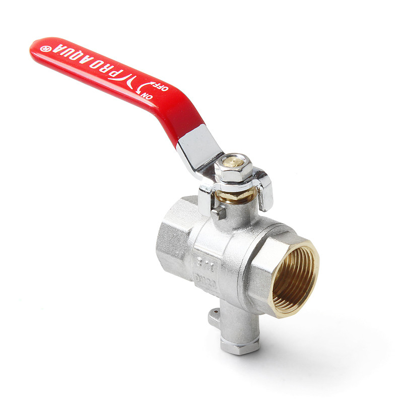 Кран шар полнопрох для подкл датч темп, рычаг, В-В FWL61