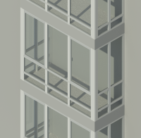 СИАЛ КП45 Балкон с 2 створками с пилоном 90мм.
