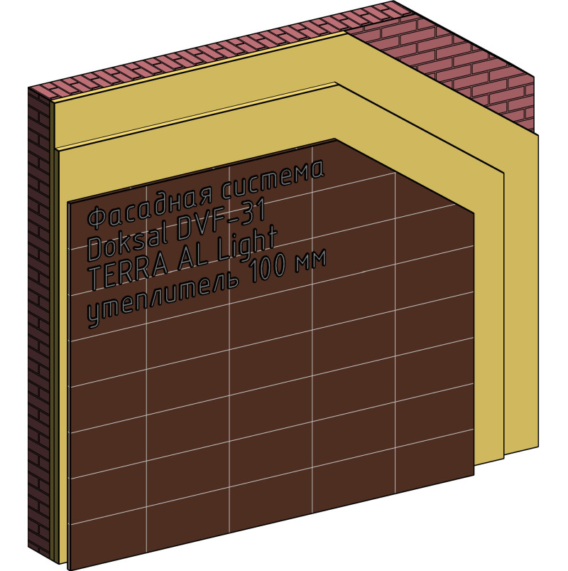 Doksal DVF-31 TERRA AL Light (утеплитель 100 мм)