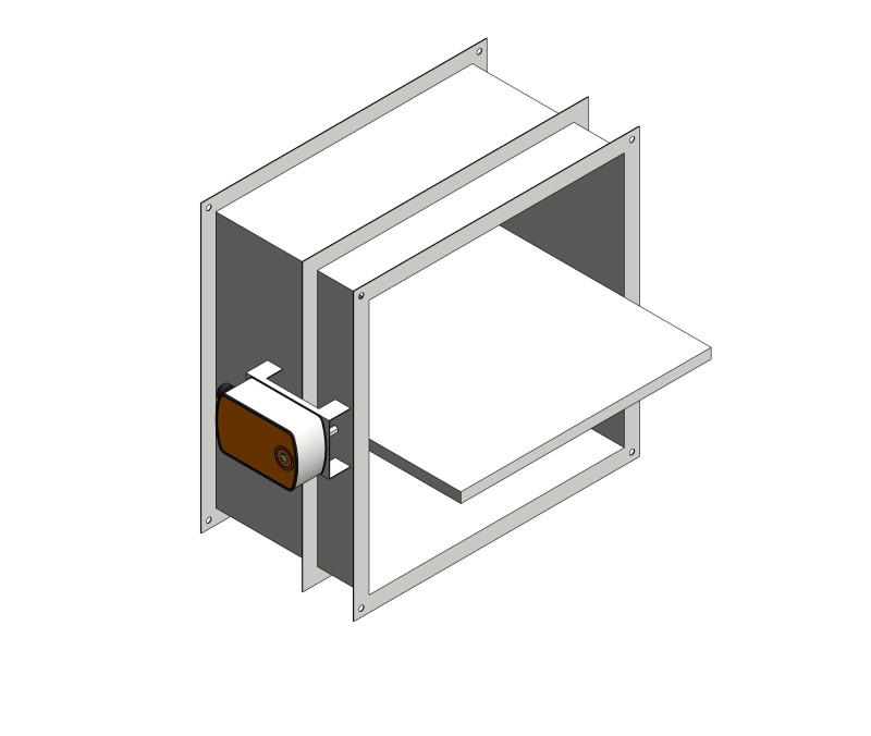 Клапан противопожарный прямоугольный FKS-2M(120)-НО