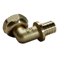 Угольник с накидной гайкой латунь