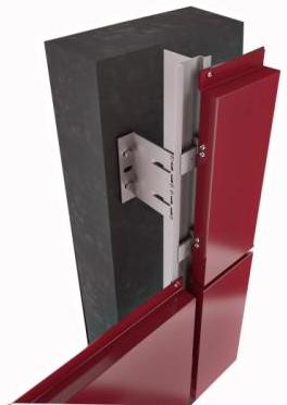 Вентилируемый фасад из композитных панелей "VIOLENT-02"