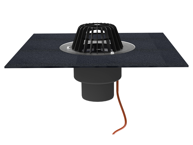 Кровельная воронка с электроподогревом вертикальная HL62.1H