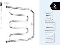 Водяной полотенцесушитель Тандем