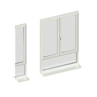 Окно 2-ств. комбинир., с нижн. светом, KBE_Master